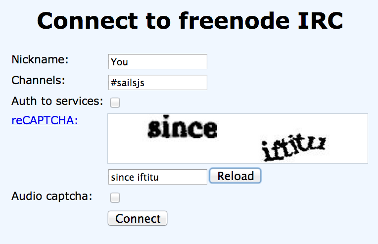 #sailsjs IRC on freenode
